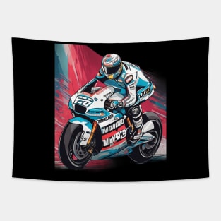 Motorcycle Racing Tapestry