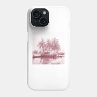 soft rose palm trees Phone Case