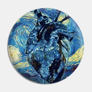 Heart Van Gogh Style Pin