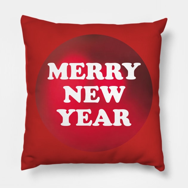 merry new year Pillow by MelleNora