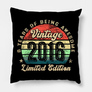 8 Year Old 2016 Limited Edition 8Th Birthday Pillow