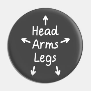 Body Parts Direction Pin