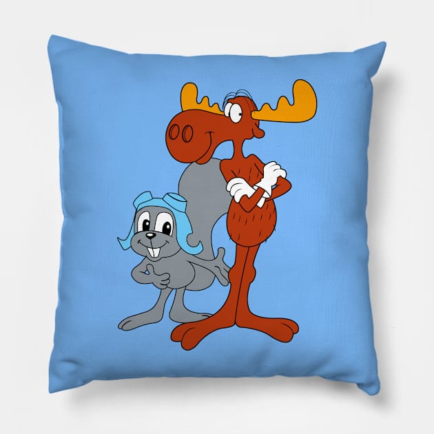 Rocky and Bullwinkle Pillow by LuisP96