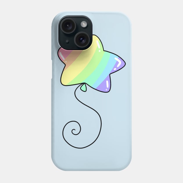 Rainbow Pastel Star Balloon Phone Case by saradaboru