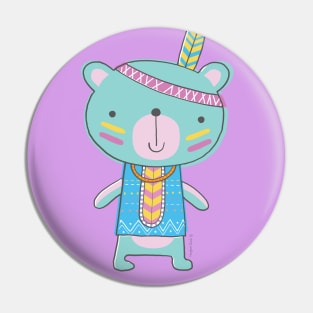 TeePee Bear Pin