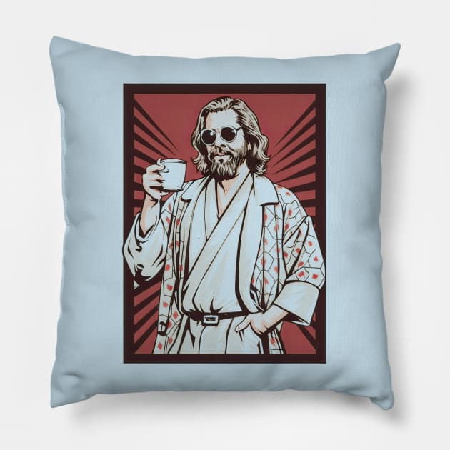 The big lebowski the dude Pillow by Aldrvnd