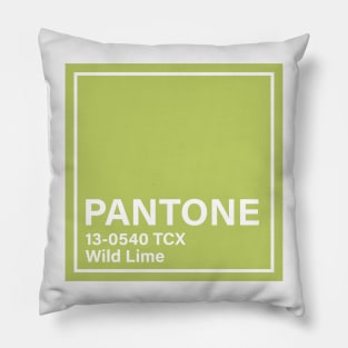 pantone 13-0540 TCX Wild Lime Pillow