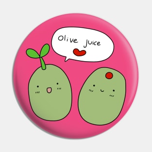 Olive Juice I Love You Pin