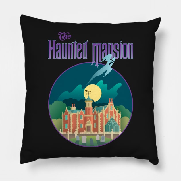 Haunted Mansion Pillow by Rosado