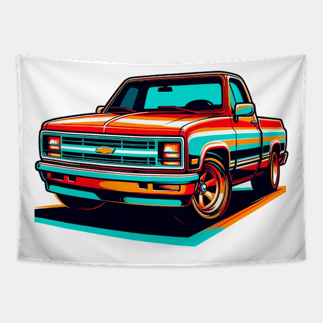 Chevy S10 Tapestry by Vehicles-Art