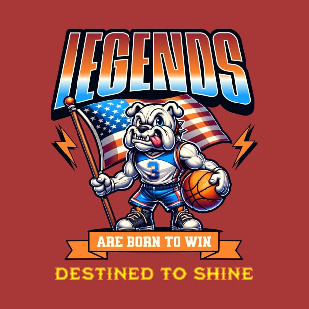 Basketball Art Legends Are Born To Win by mieeewoArt