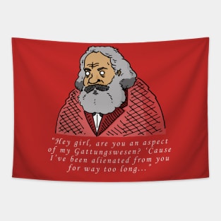 Karl Marx Pick-Up Line Tapestry