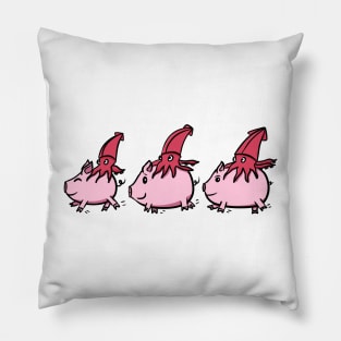 Squids Riding Pigs Pillow