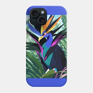 Beautiful tropical bird of paradise Phone Case