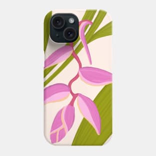 Tropical Pink Flower Hawaii Heliconia Phone Case