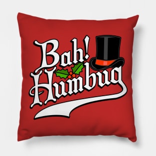 Bah Humbug! Funny Christmas Scrooge Graphic Pillow