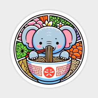 Ramen life elephant Magnet