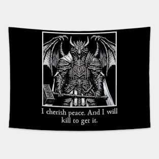 Dragonborn Cleric Tapestry