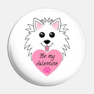 Be my Valentine with Dog Pin