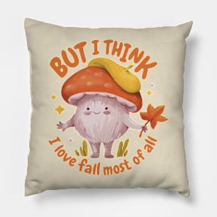 Cute Mushroom - Fall Design Pillow