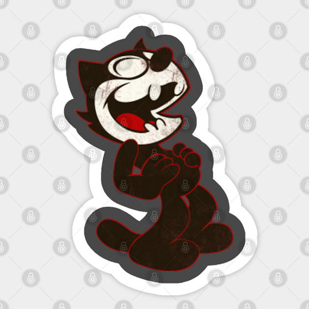 Laughing Original Felix The Cat Felix The Cat Vintage Sticker