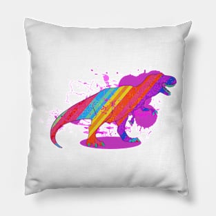 Rainbowsaurus-Rex Pillow