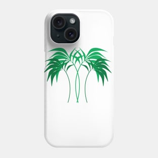 green palm trees design Phone Case