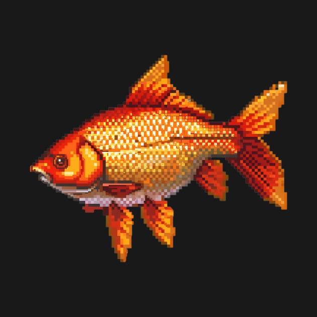 Carp in Pixel Form by Animal Sphere