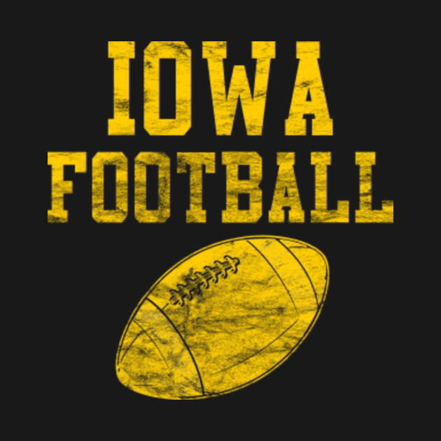 Disover Vintage Iowa Football - Iowa Football - T-Shirt