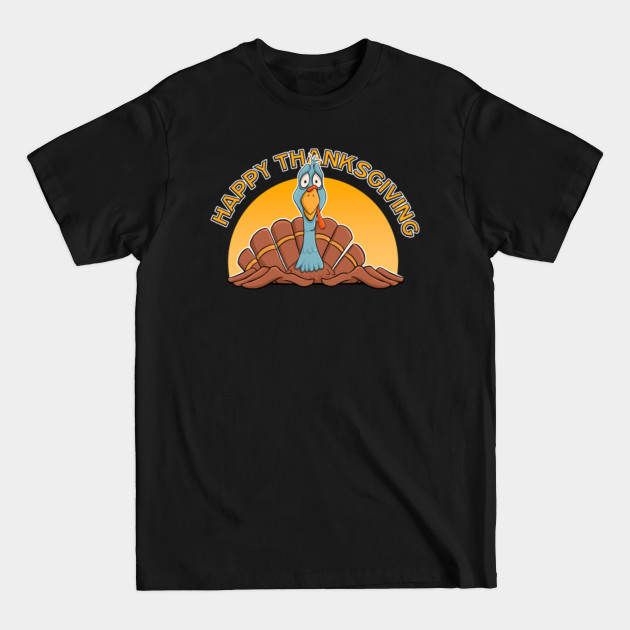 Discover Happy Thanksgiving Sad Turkey - Happy Thanksgiving Day - T-Shirt