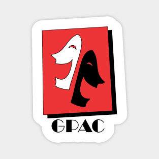 GPAC Logo Black Text - Transparent Magnet