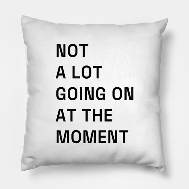 Not a lot going on at the moment. Pillow by jeffrick