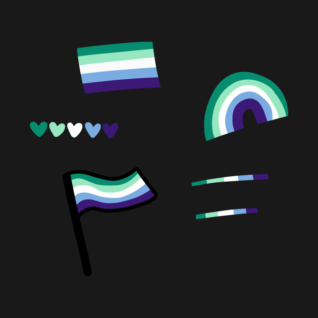 gay men flag rainbow hearts mlm by saraholiveira06