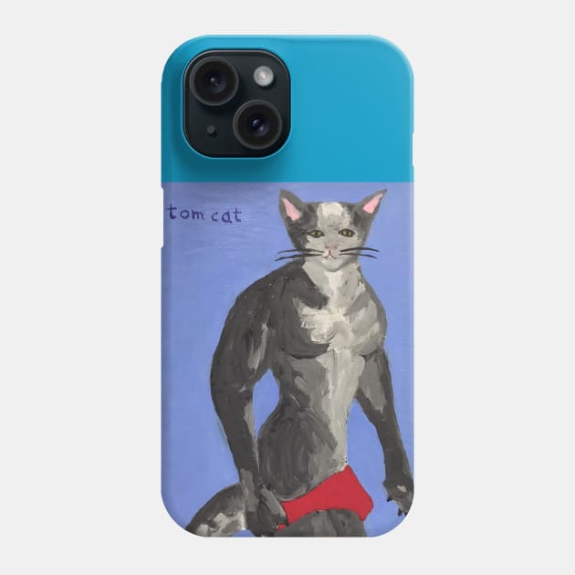 Tom Cat Phone Case by WorldAroundEwe