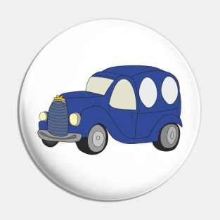 Blue car Pin