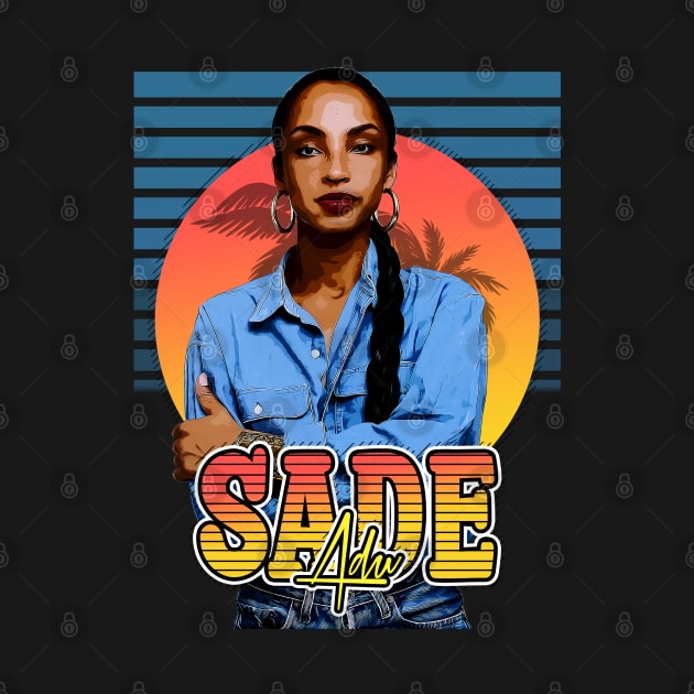 Retro Flyer Style Sade Adu Fan Art Design by Now and Forever