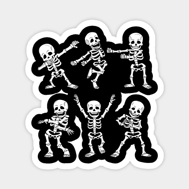 Funny Skeletons Halloween Costume For Boys Girls Kids Magnet by everetto