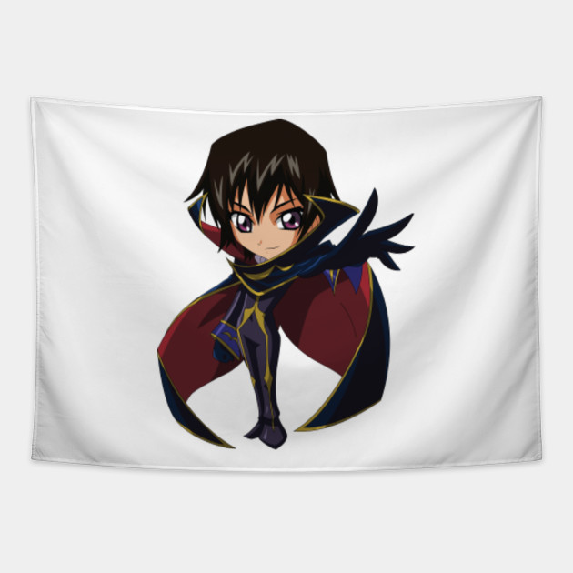 Chibi Lelouch Vi Britannia Code Geas Lelouch Tapisserie Teepublic Fr Years later, lelouch is in high school, but regularly skips out as the rest of the squad arrives, suzaku is shot for disobeying orders, while the military secret, a young girl, gives lelouch the power of geass. teepublic