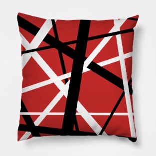 Retro 80s Striped Design Pillow