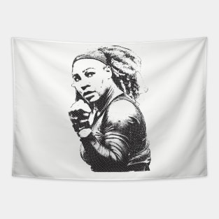 Serena Williams 80s Tapestry