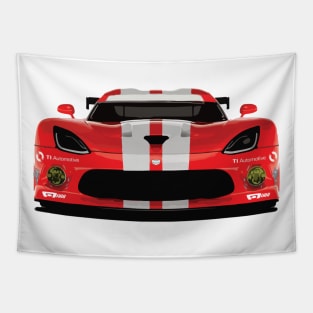 Dodge Viper Cartoon Tapestry