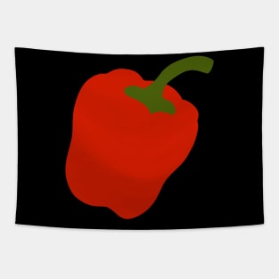 Paprika Pepper Cutout Artwork - Warhol Vegetables (Vegetarian or Vegan Idea) Tapestry