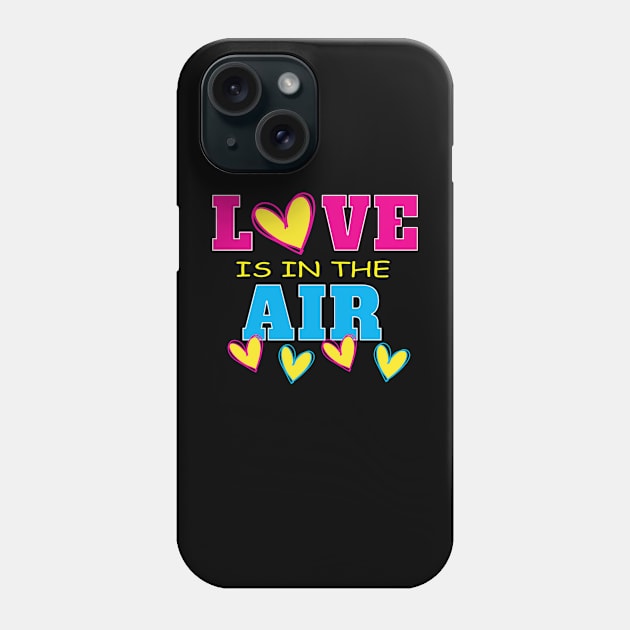 Happy Couples Singles Valentine Love Is in the Air Phone Case by Envision Styles