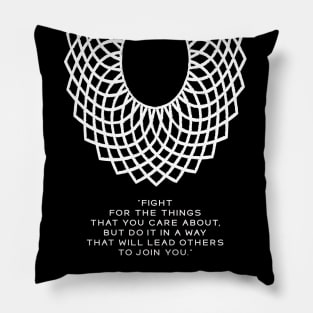 RUTH BADER GINSBURG Dissent collar Pillow