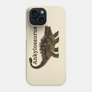 ankylosaurus prehistoric creature Phone Case