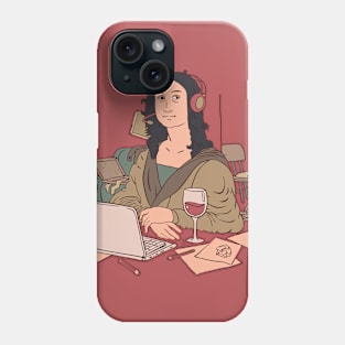 Work from Home Mona Lisa | Funny Quarantine Phone Case