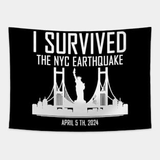 i survived the nyc earthquake Tapestry