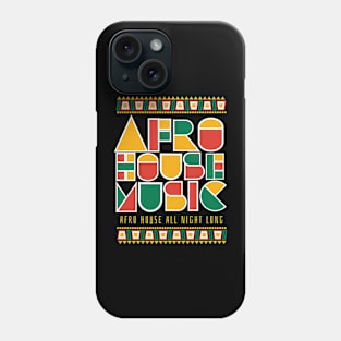 AFRO HOUSE  - Cultured Font (white) Phone Case