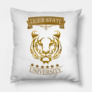 Tiger State University Campus and College Pillow