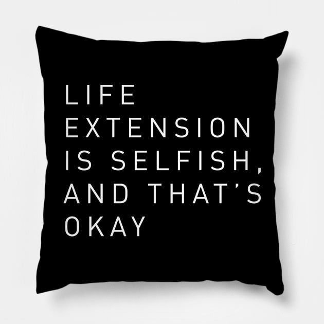 Let's Talk About Life Extension - Life Extension Design Pillow by Family Heritage Gifts